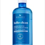 غسول بلون أزرق من خط Hello Clean، مخصص عادةً للبشرة العادية والجافة أو اللي بدها ترطيب ونضارة.